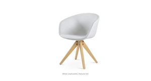 Tribeca Pyramid Swivel Chair - comfortable seating for dining and office spaces | Image 9 | InSTYLE Home & Rugs