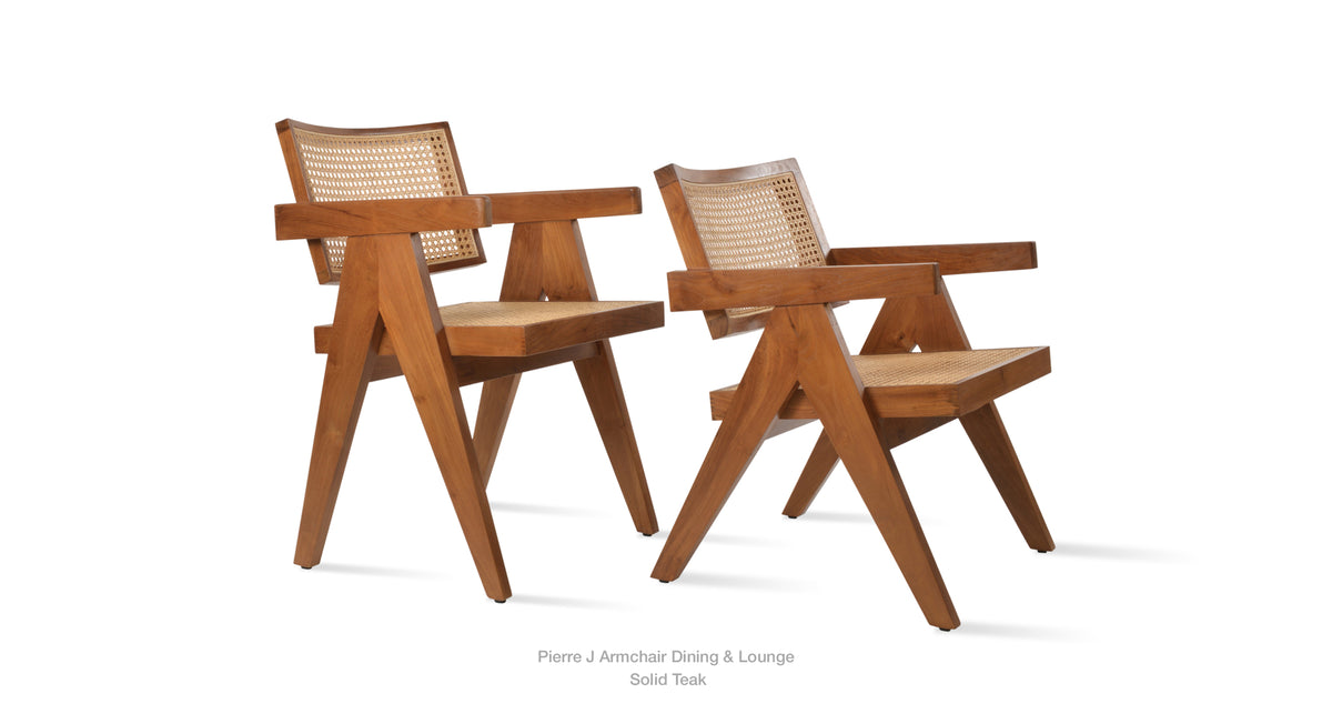 Pierre J Armchair Teak Full Wicker - upholstered armchair with padded comfort | Image 30 | InSTYLE Home & Rugs