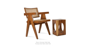 Pierre J Armchair Teak Full Wicker - upholstered armchair with padded comfort | Image 31 | InSTYLE Home & Rugs