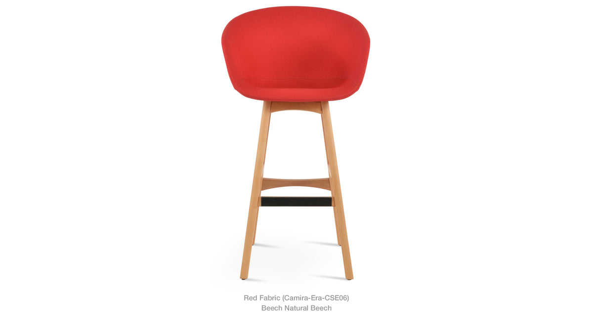Tribeca PR Wood Stool - perfect for small spaces | Image 22 | InSTYLE Home & Rugs