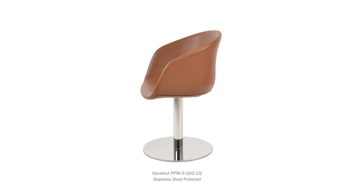 Tribeca Round Chair - comfortable seating for dining and office spaces | Image 4 | InSTYLE Home & Rugs