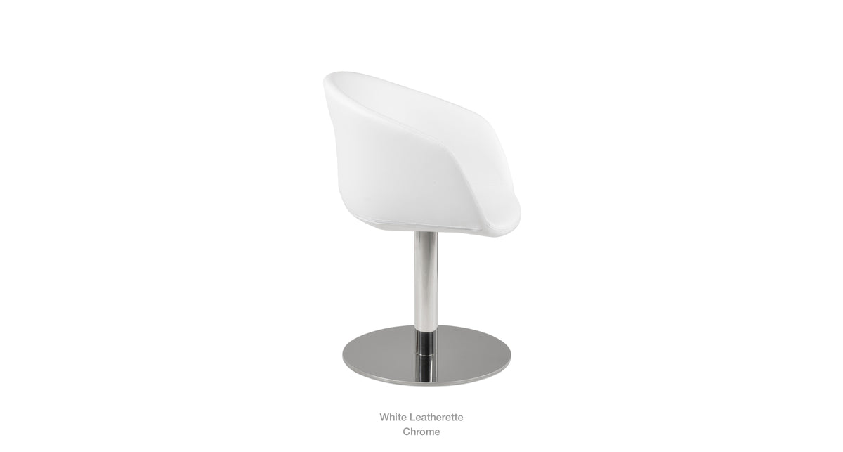 Tribeca Round Chair - comfortable seating for dining and office spaces | Image 9 | InSTYLE Home & Rugs