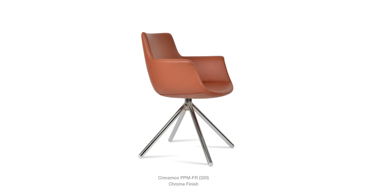 Bottega Stick Swivel Chair - comfortable seating for dining and office spaces | Image 35 | InSTYLE Home & Rugs
