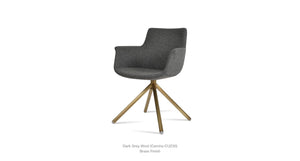 Bottega Stick Swivel Chair - comfortable seating for dining and office spaces | Image 3 | InSTYLE Home & Rugs