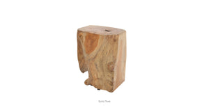 Heavy Cube Teak Side Table - perfect for holding drinks, lamps, and other essentials | Image 6 | InSTYLE Home & Rugs