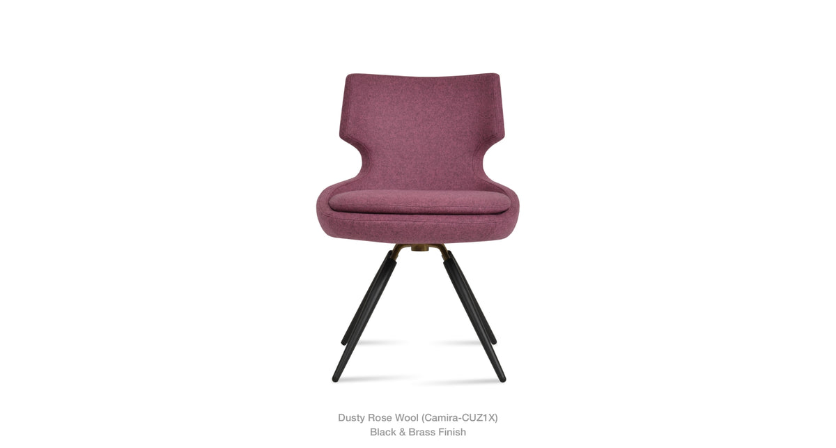 Patara Carrot Swivel Chair - durable construction for long-lasting use | Image 5 | InSTYLE Home & Rugs
