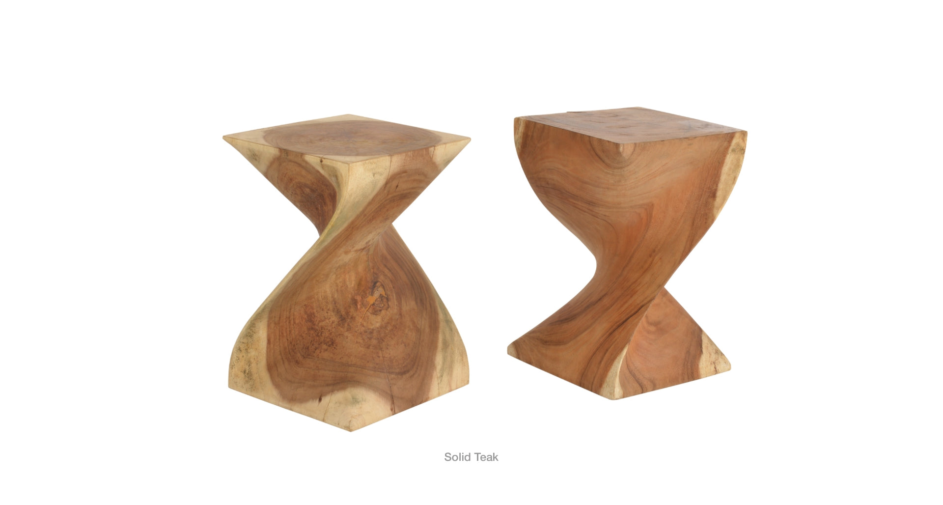 Twist Teak Side Table - chic and functional side table for your living room | Image 5 | InSTYLE Home & Rugs