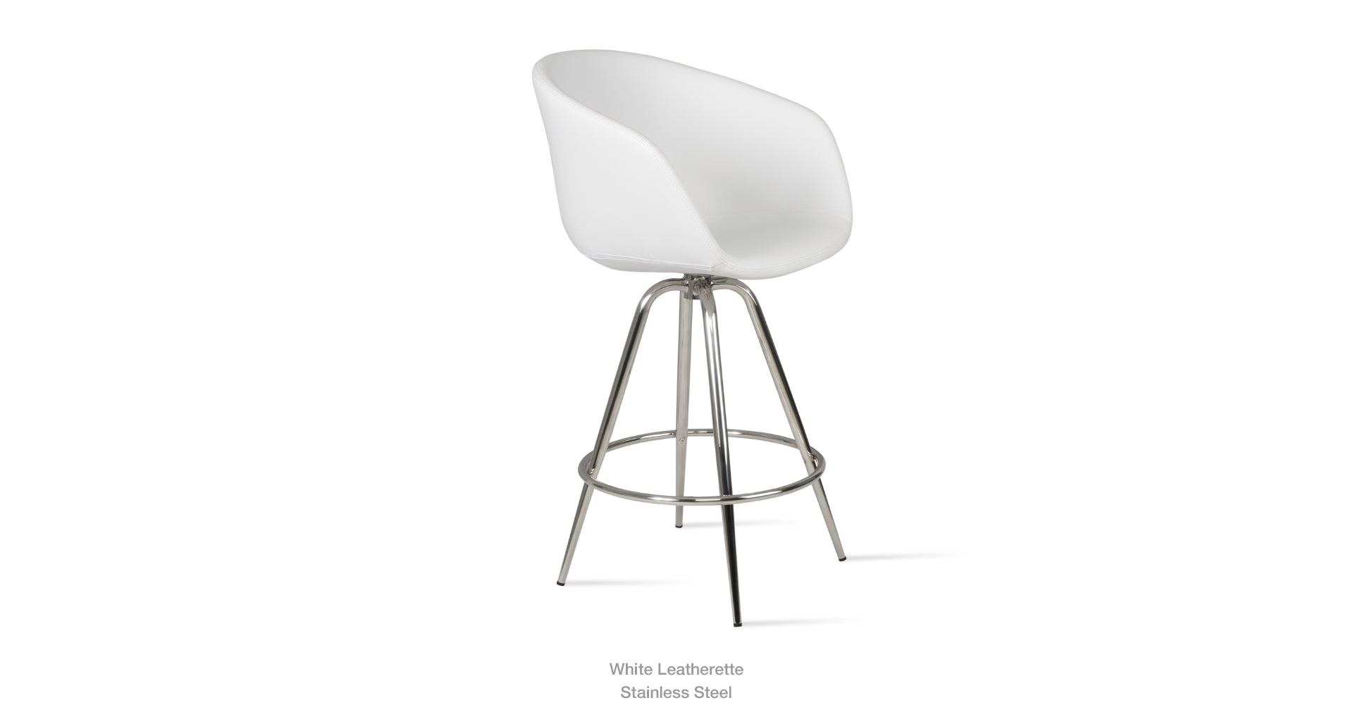 Tribeca Max Swivel Stool - compact and stylish design | Image 13 | InSTYLE Home & Rugs
