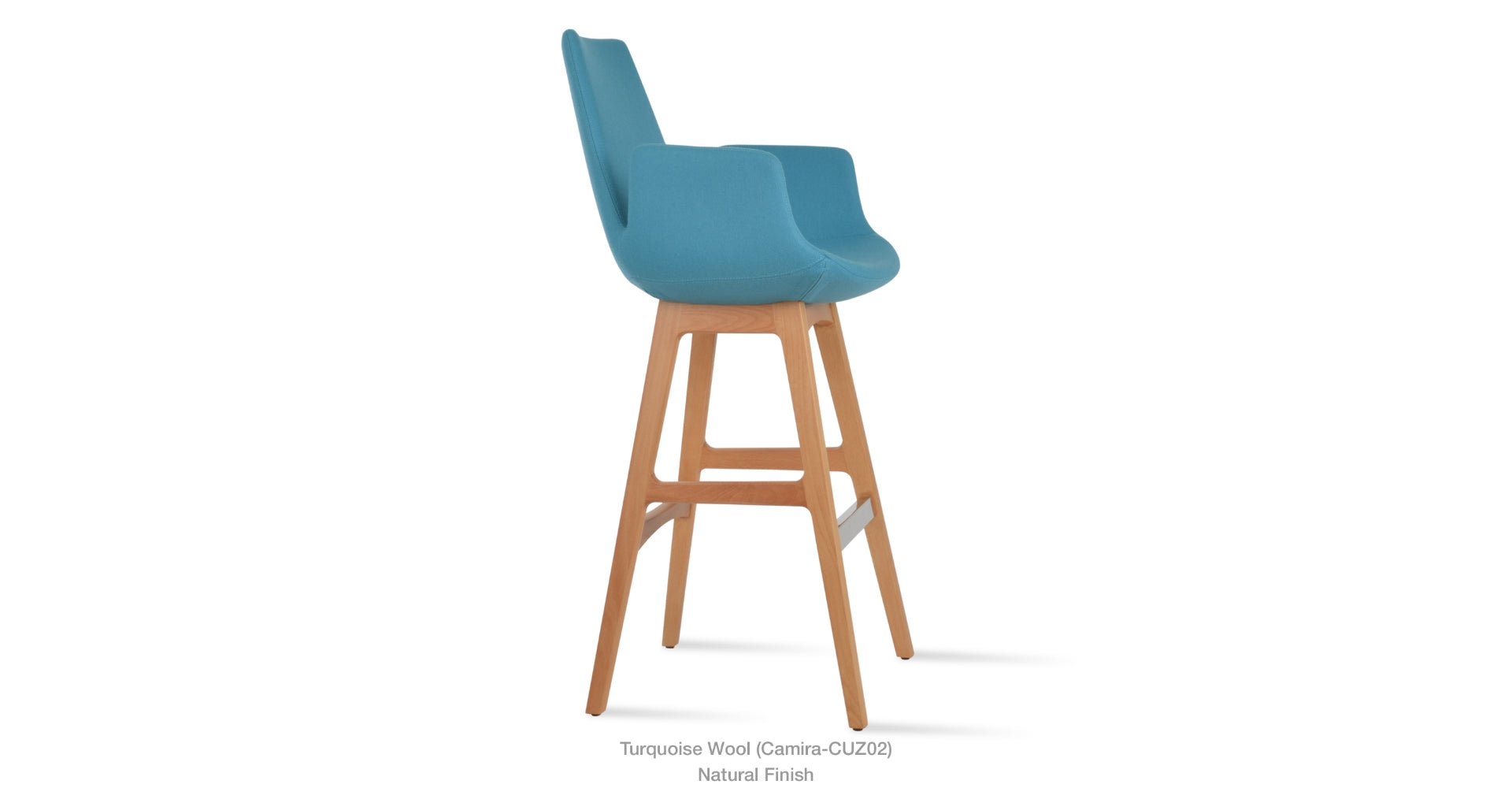 Eiffel Arm PR Wood Stools - available in various heights | Image 6 | InSTYLE Home & Rugs