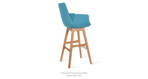 Eiffel Arm PR Wood Stools - available in various heights | Image 3 | InSTYLE Home & Rugs