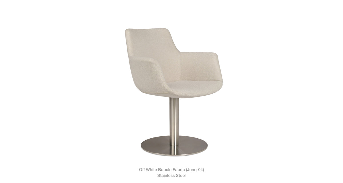 Bottega Round Swivel Chair - variety of styles from classic to contemporary | Image 4 | InSTYLE Home & Rugs