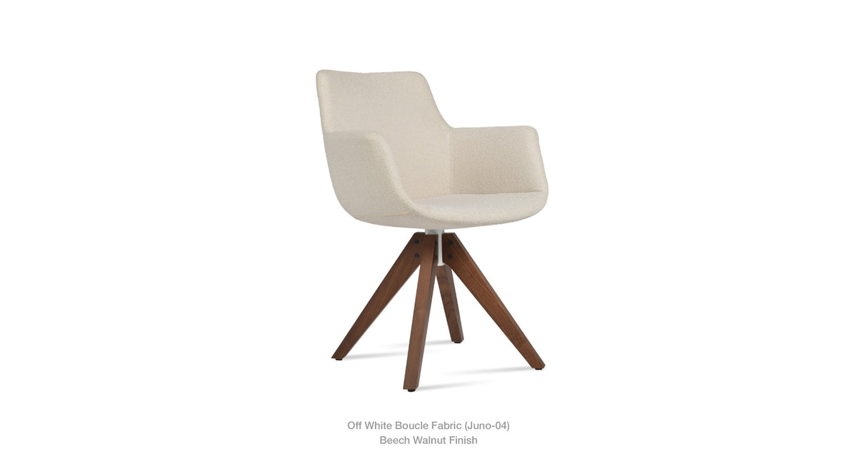 Bottega Pyramid Swivel Chair - durable construction for long-lasting use | Image 7 | InSTYLE Home & Rugs