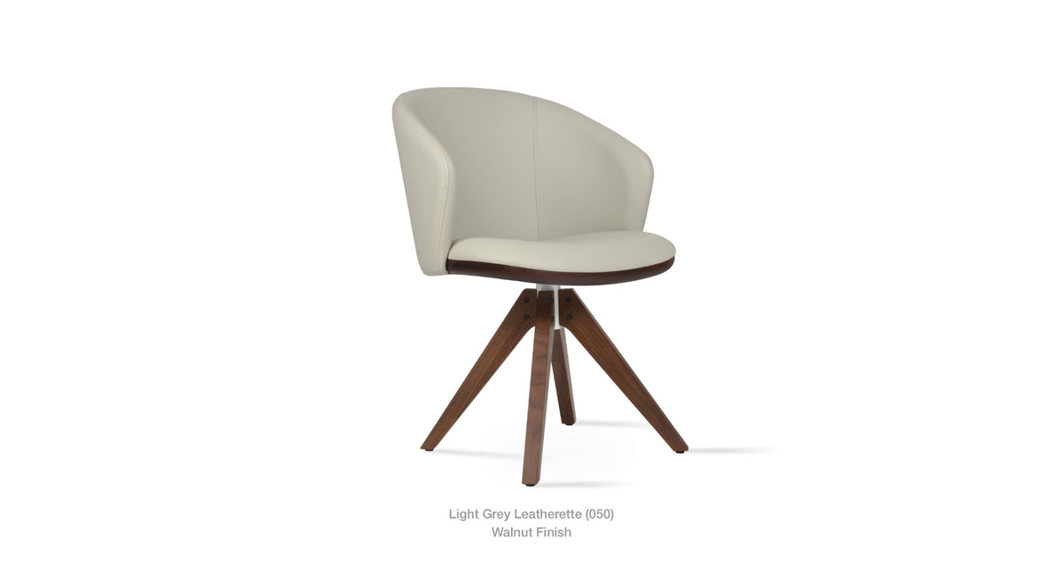 Athena Pyramid Swivel Chair - durable construction for long-lasting use | Image 11 | InSTYLE Home & Rugs