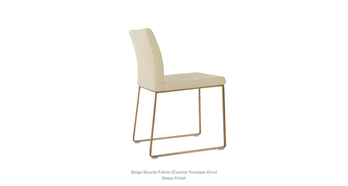 Aria Sled Chair - stylish chairs for any table | Image 17 | InSTYLE Home & Rugs