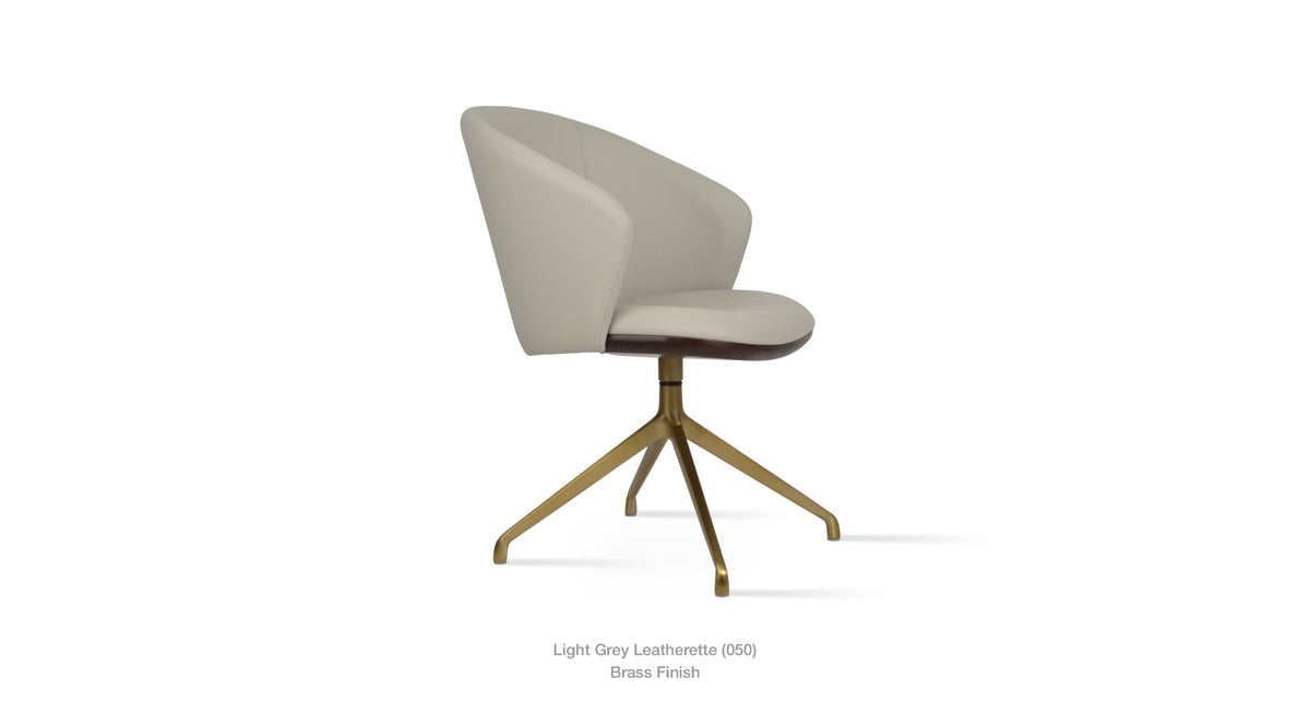 Athena Spider Swivel Chair - comfortable seating for dining and office spaces | Image 17 | InSTYLE Home & Rugs