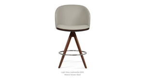 Athena Pyramid MW Swivel Stools - available in various heights | Image 3 | InSTYLE Home & Rugs