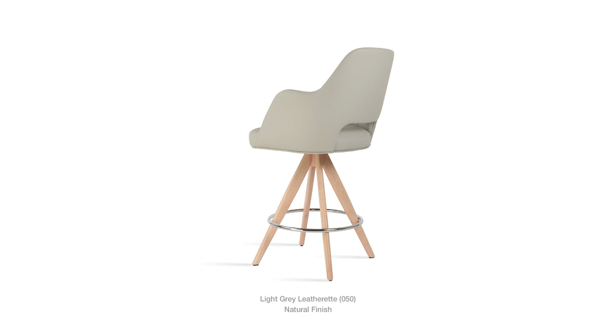Marash Arm Pyramid MW Stool - compact and stylish design | Image 3 | InSTYLE Home & Rugs