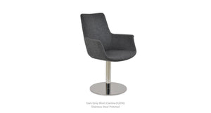 Bottega Round Swivel HB Chair - durable construction for long-lasting use | Image 15 | InSTYLE Home & Rugs