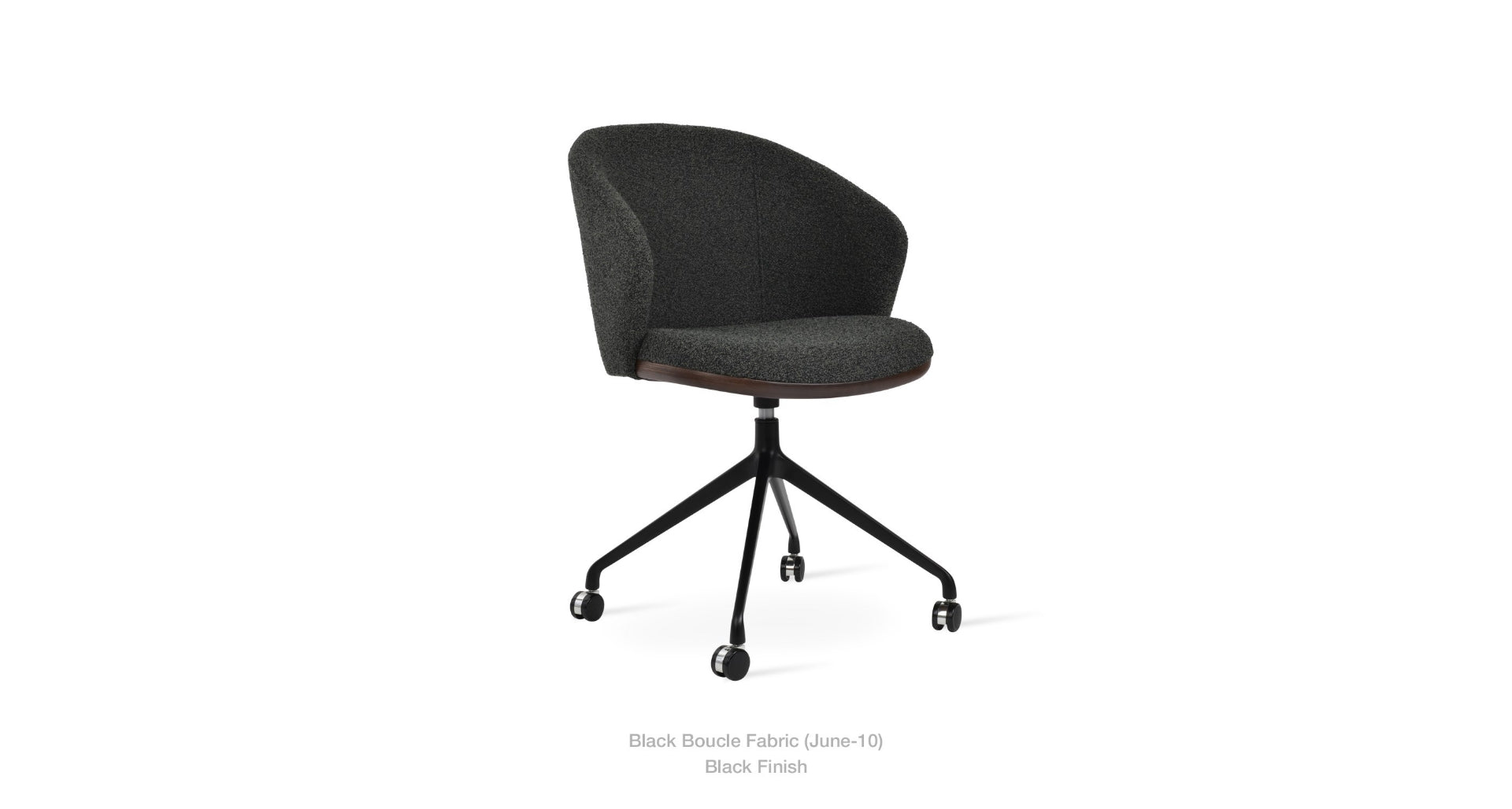 Athena Spider Swivel Chair - comfortable seating for dining and office spaces | Image 10 | InSTYLE Home & Rugs