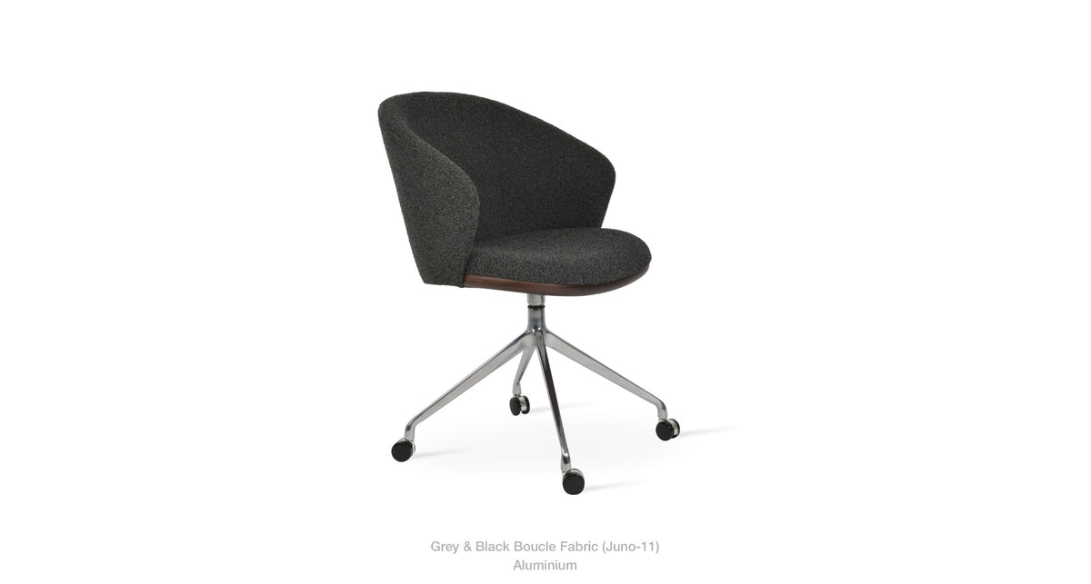 Athena Spider Swivel Chair - comfortable seating for dining and office spaces | Image 11 | InSTYLE Home & Rugs