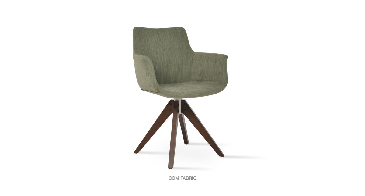 Bottega Pyramid Swivel Chair - durable construction for long-lasting use | Image 34 | InSTYLE Home & Rugs