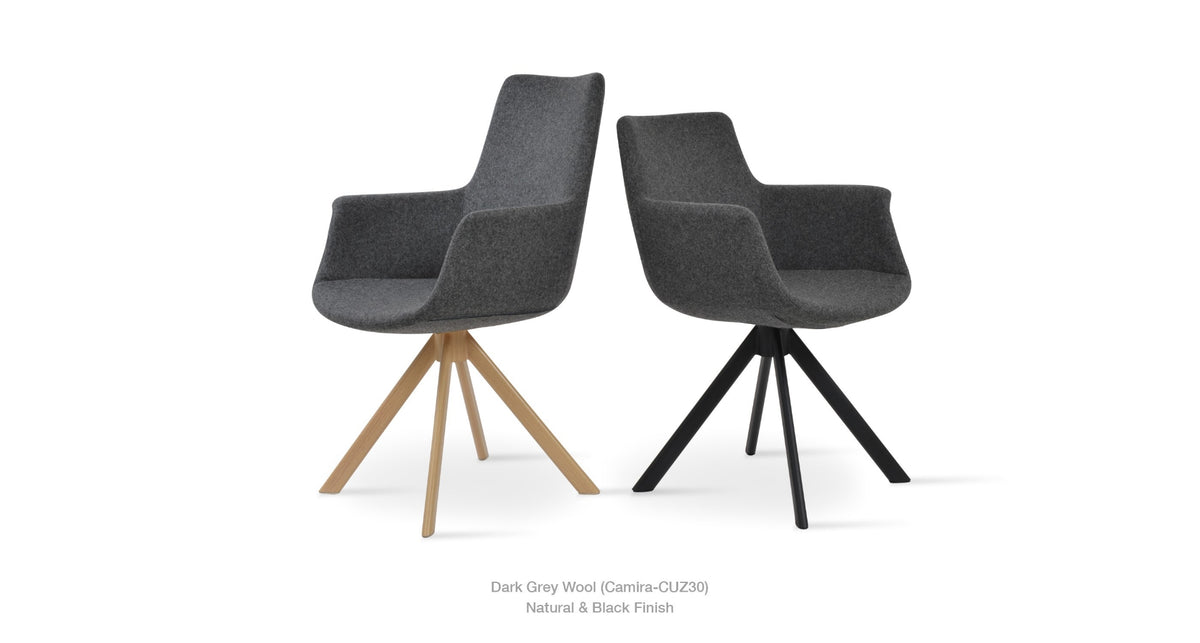 Bottega Sword Swivel Chair - durable construction for long-lasting use | Image 5 | InSTYLE Home & Rugs