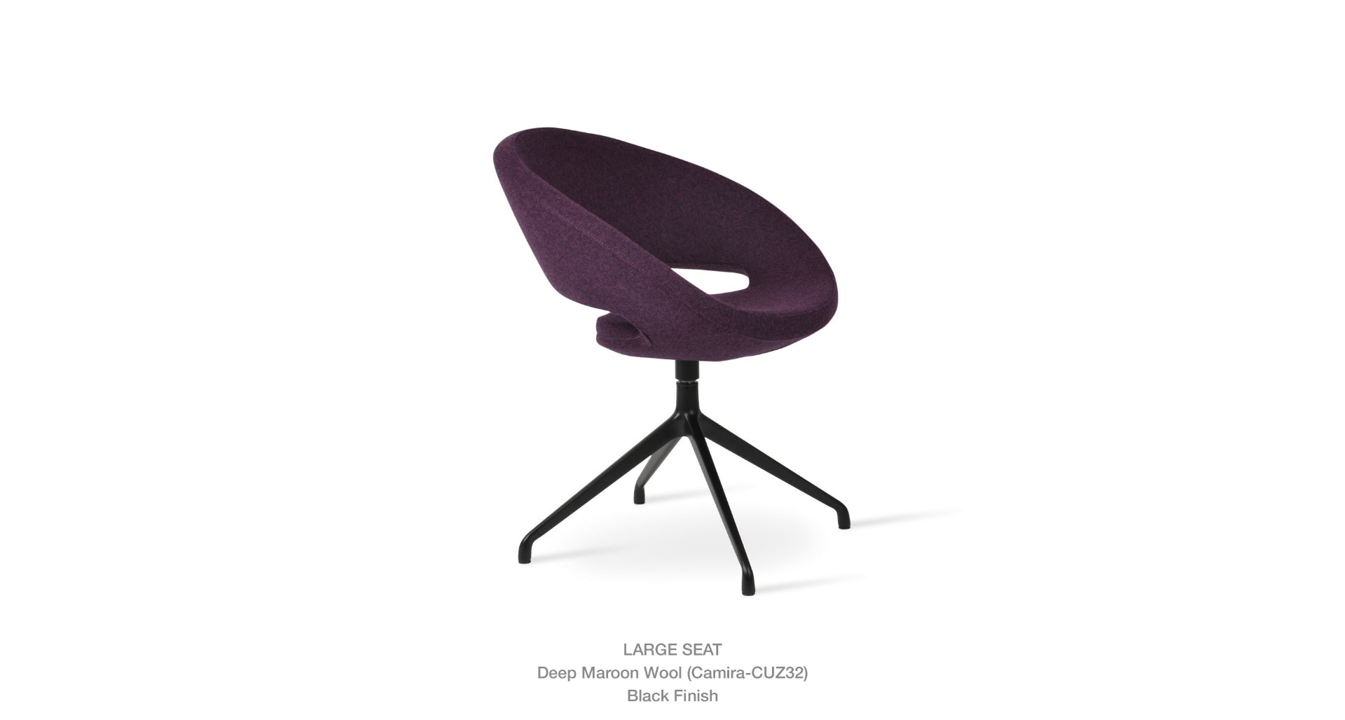 Crescent Spider Swivel Chair - comfortable seating for dining and office spaces | Image 12 | InSTYLE Home & Rugs