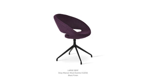 Crescent Spider Swivel Chair - comfortable seating for dining and office spaces | Image 12 | InSTYLE Home & Rugs