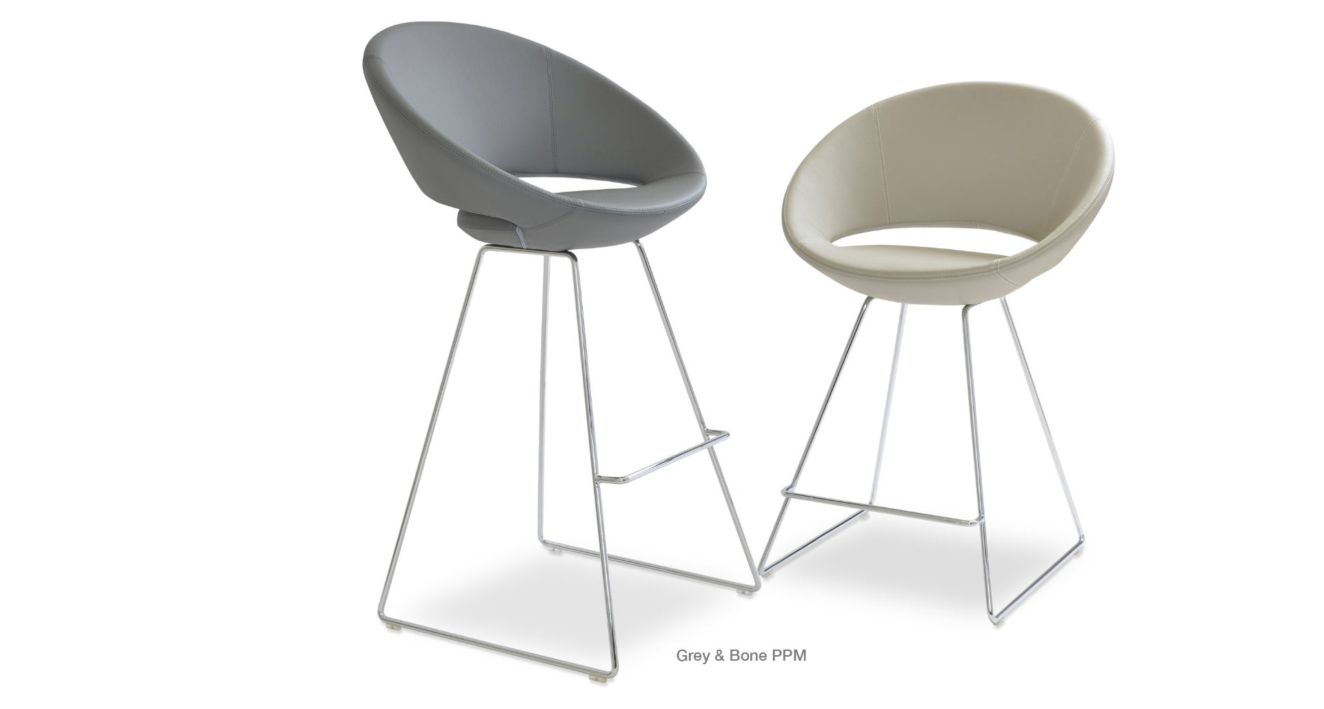 Crescent Wire Stools - compact and stylish design | Image 1 | InSTYLE Home & Rugs