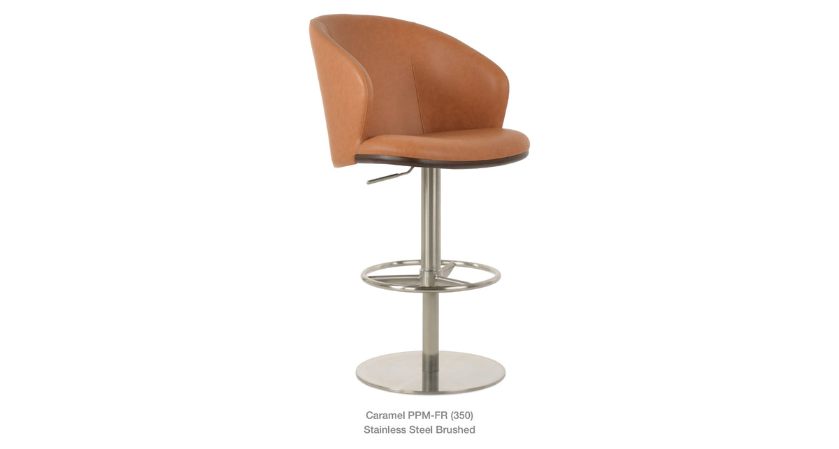 Athena Piston Stool - compact and stylish design | Image 7 | InSTYLE Home & Rugs