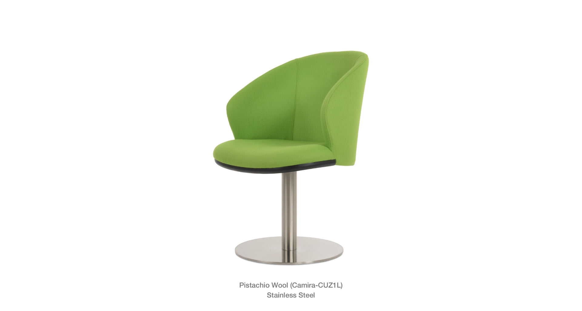 Athena Round Swivel Chair - comfortable seating for dining and office spaces | Image 10 | InSTYLE Home & Rugs