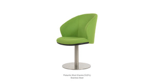 Athena Round Swivel Chair - comfortable seating for dining and office spaces | Image 1 | InSTYLE Home & Rugs