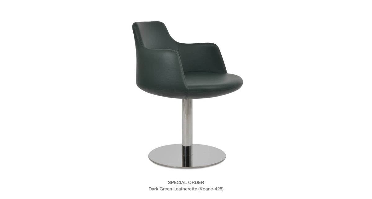 Dervish Round Swivel Chair - comfortable seating for dining and office spaces | Image 21 | InSTYLE Home & Rugs