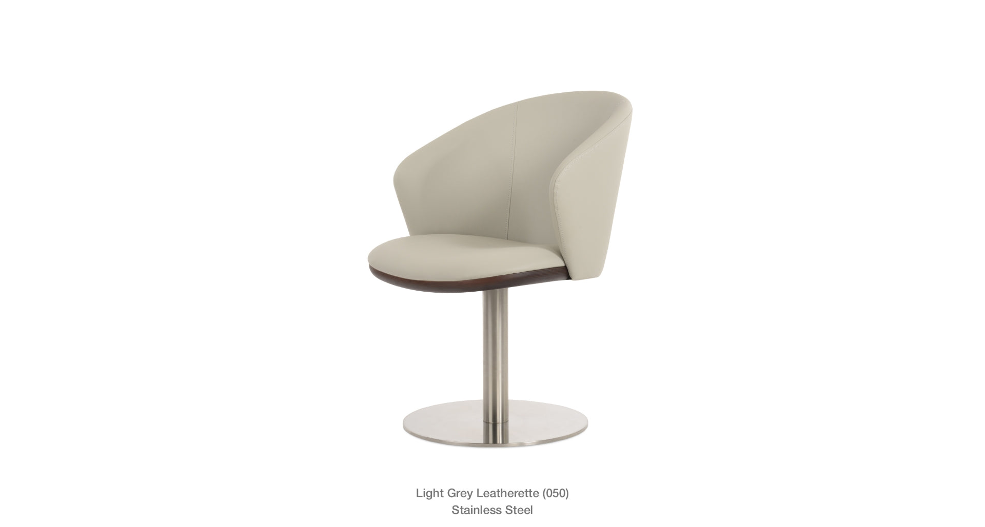 Athena Round Swivel Chair - comfortable seating for dining and office spaces | Image 3 | InSTYLE Home & Rugs