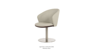 Athena Round Swivel Chair - comfortable seating for dining and office spaces | Image 3 | InSTYLE Home & Rugs