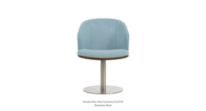 Athena Round Swivel Chair - comfortable seating for dining and office spaces | Image 8 | InSTYLE Home & Rugs