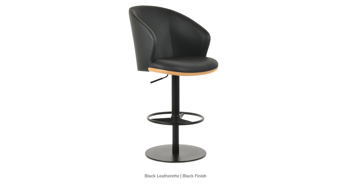 Athena Piston Stool - compact and stylish design | Image 8 | InSTYLE Home & Rugs