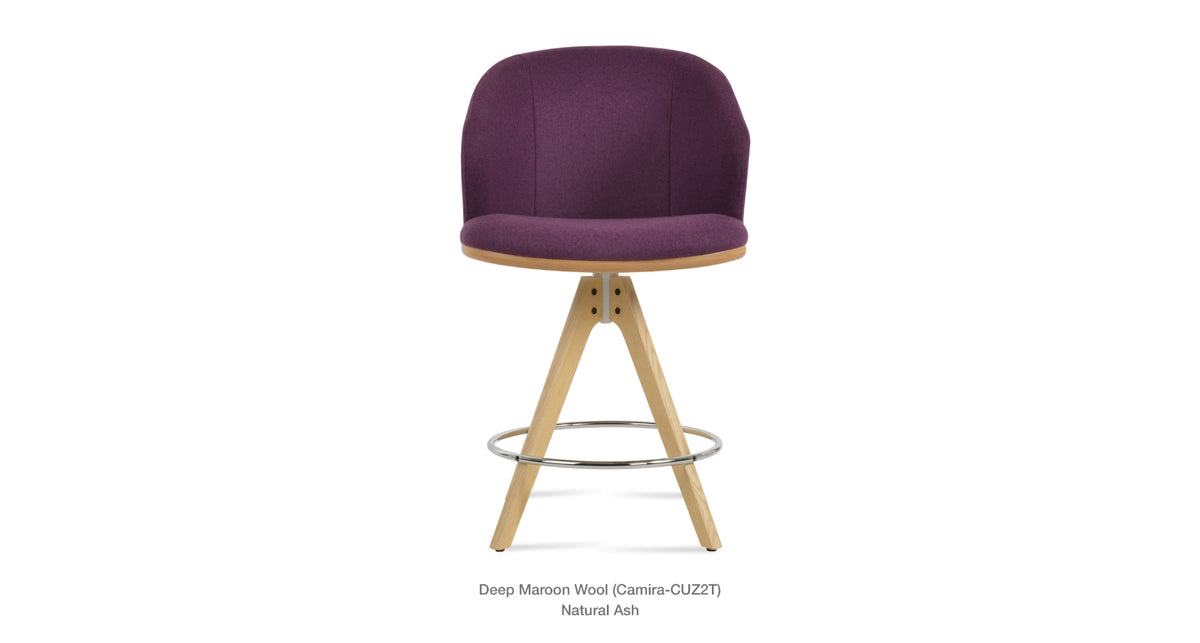 Athena Pyramid Swivel Stools - available in various heights | Image 8 | InSTYLE Home & Rugs