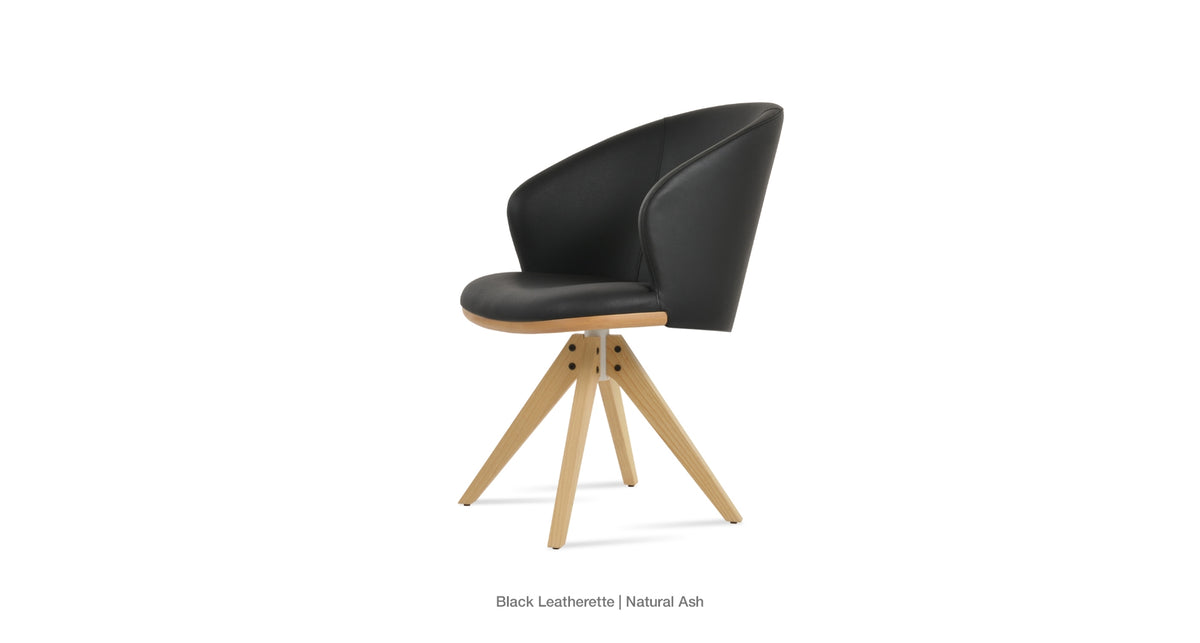 Athena Pyramid Swivel Chair - durable construction for long-lasting use | Image 5 | InSTYLE Home & Rugs