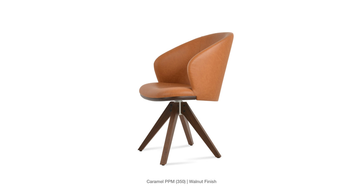 Athena Pyramid Swivel Chair - durable construction for long-lasting use | Image 10 | InSTYLE Home & Rugs