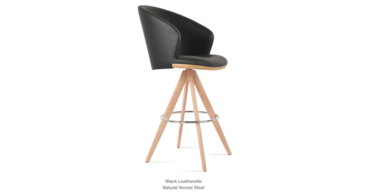 Athena Pyramid MW Swivel Stools - available in various heights | Image 15 | InSTYLE Home & Rugs