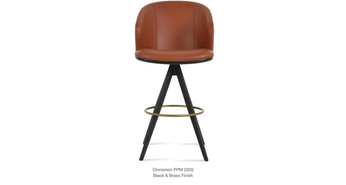 Athena Pyramid MW Swivel Stools - available in various heights | Image 12 | InSTYLE Home & Rugs