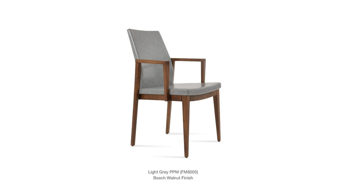 Pasha Wood Armchair - upholstered armchair with padded comfort | Image 16 | InSTYLE Home & Rugs
