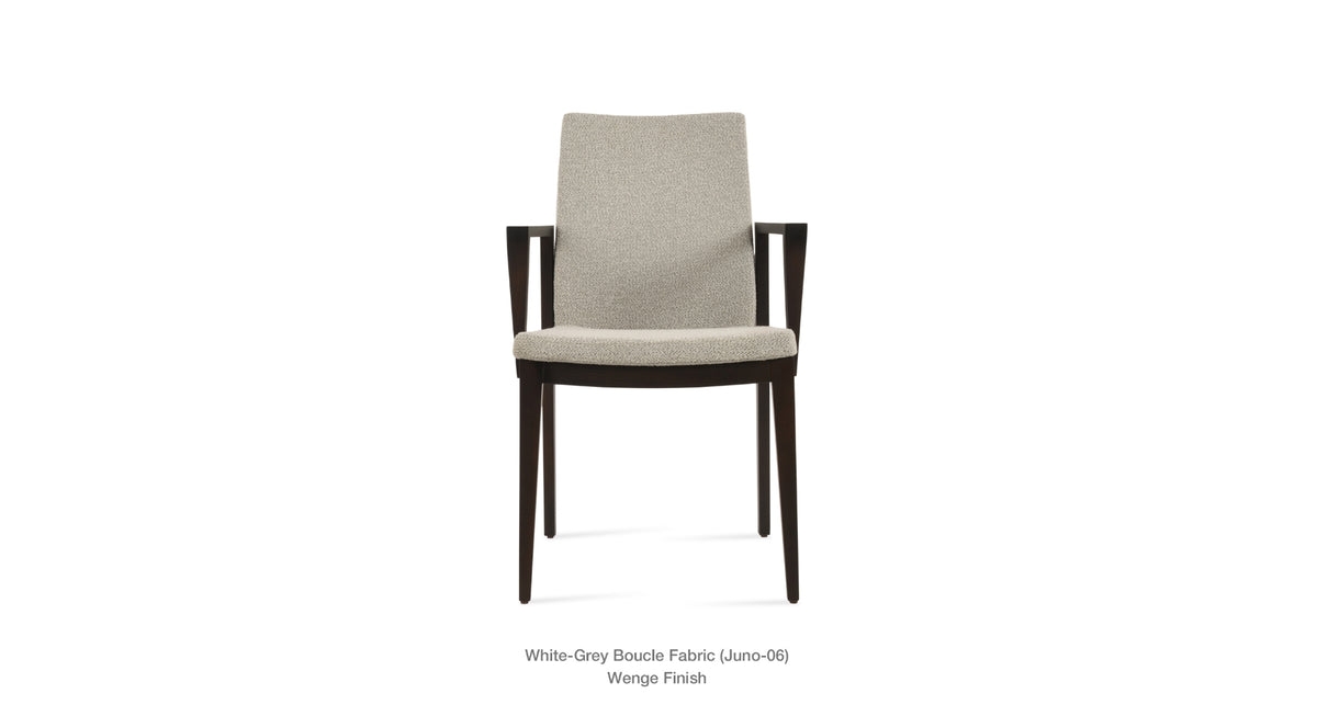 Pasha Wood Armchair - upholstered armchair with padded comfort | Image 39 | InSTYLE Home & Rugs