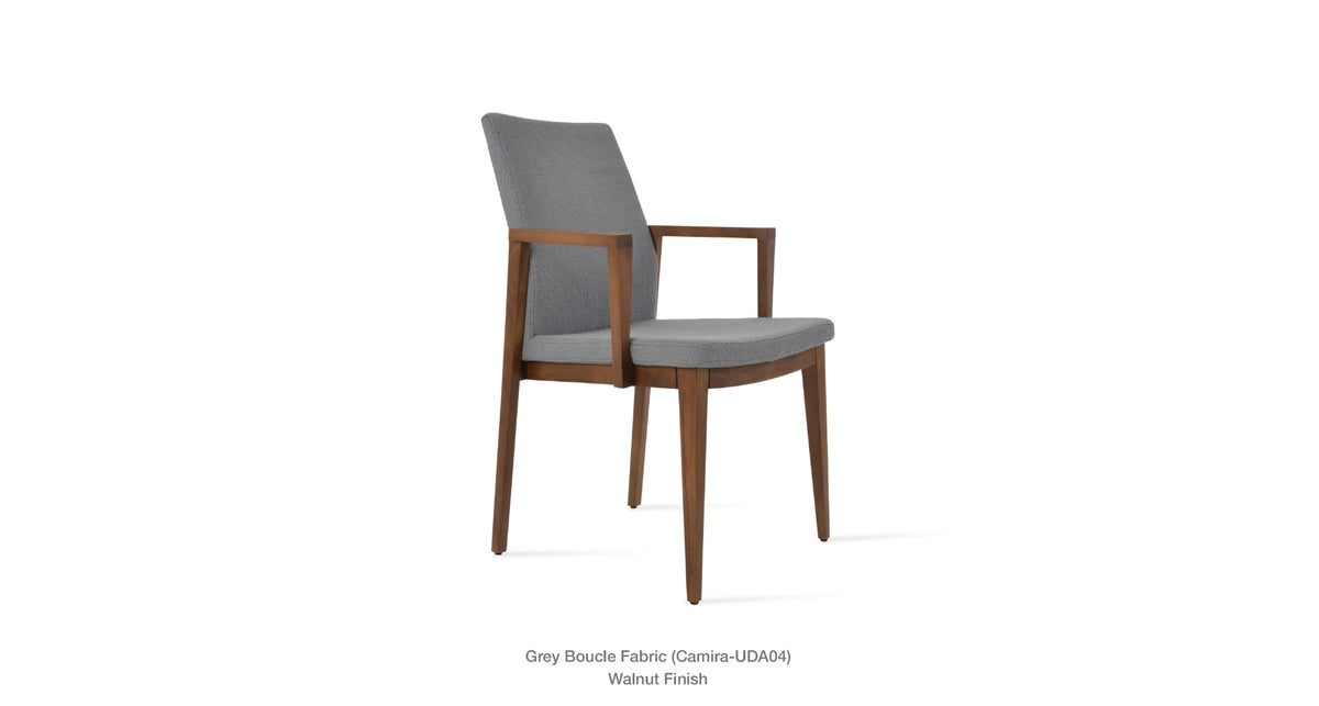 Pasha Wood Armchair - upholstered armchair with padded comfort | Image 41 | InSTYLE Home & Rugs
