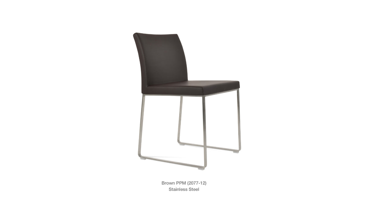 Aria Sled Chair - stylish chairs for any table | Image 32 | InSTYLE Home & Rugs