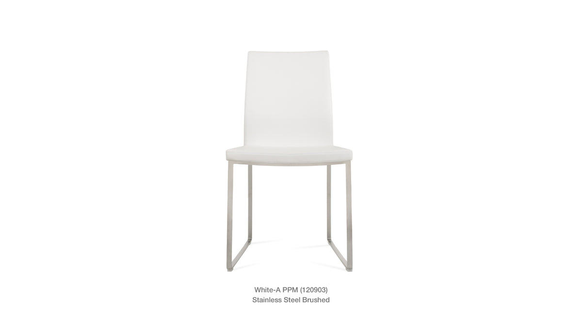 Pasha Sled Chair - elegant seating for dining areas | Image 96 | InSTYLE Home & Rugs
