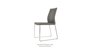 Pasha Sled Chair - elegant seating for dining areas | Image 99 | InSTYLE Home & Rugs