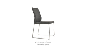 Pasha Sled Chair - elegant seating for dining areas | Image 76 | InSTYLE Home & Rugs