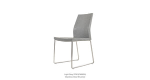 Pasha Sled Chair - elegant seating for dining areas | Image 104 | InSTYLE Home & Rugs